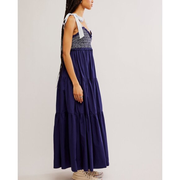 Free People Navy Maxi Dress - Picture 2 of 6